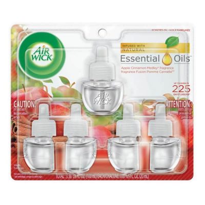 0.67 oz. Plug-In Apple Cinnamon Scented Oil Automatic Air Freshener Refills (25-Refills)