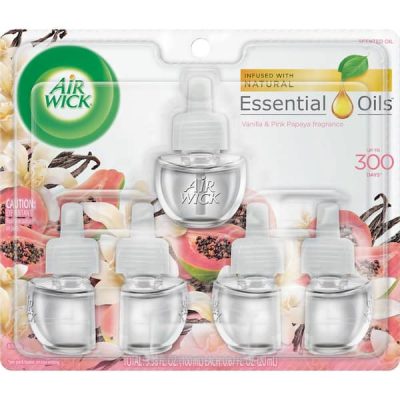 0.67 oz. Vanilla and Pink Papaya Automatic Air Freshener Oil Plug-In Refill (5-Refills)