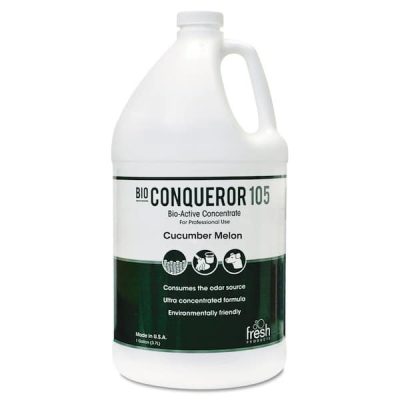 1 Gal. Bio Conqueror 105 Enzymatic Odor Absorber Counteractant Concentrate, Cucumber Melon, 4/Carton