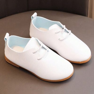 1 Pair Of Children Fashionable And Simple Outdoor Leisure Flat Shoes