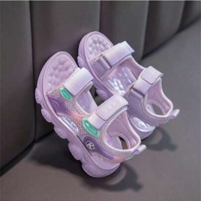 1 Pair Of Girls” Summer Soft-Sole Anti-Slip Sandals Fashion Beach Sandals For Children