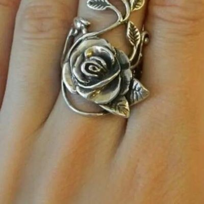 1 PC Pretty Flower Ring For Women For Valentine’S Day Gift Wedding Engagement Anniversary Party Jewelry