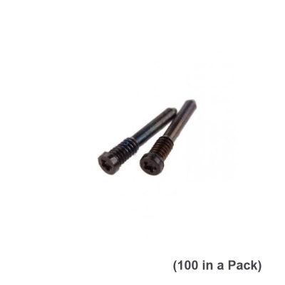 (100 Pack) Bottom Screw Set for iPhone X to 14 Pro Max (Black / Space Gray)