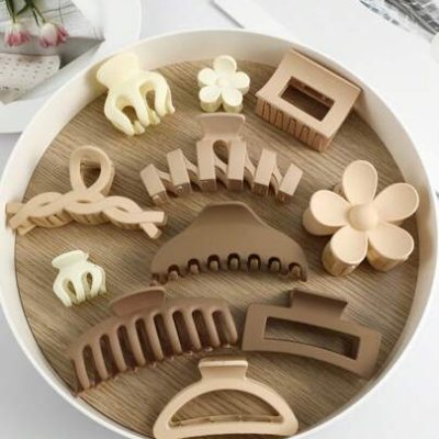 11pcs Women’s Hair Claw Clips, Suitable For Daily Use