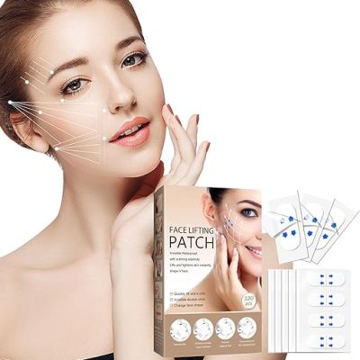 120Pcs Face Lift Tape, 2024 Upgrade Stretchable Face Tape Lifting Invisible – 8 Hours Lasting, Facelift Tape for Face Invisible, Invisible Face…