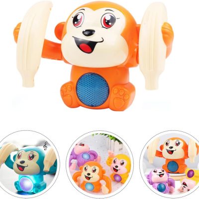 1pc Electric Rolling Monkey Toy Rolling Monkey Playthings Child Music