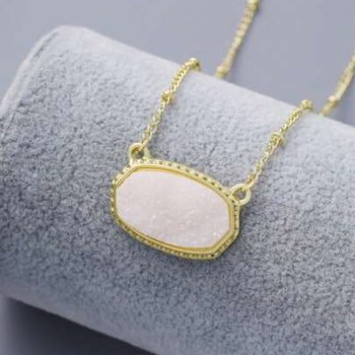 1pc Minimalist Fashionable Irregular Shaped Copper Necklace For Women, Suitable For Dates And Daily Wear