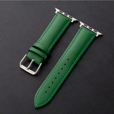 1pc Simple & Fashionable Cowhide Leather Watch Band For Apple Watch Ultra/se/8/7/6/5/4/3/2/1, 38/40/41/42/44/45/49mm