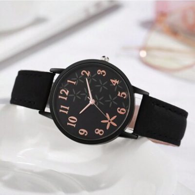 1pc Women Fashionable Elegant & Simple Quartz Watch Wristwatch Suitable For Daily Decoration