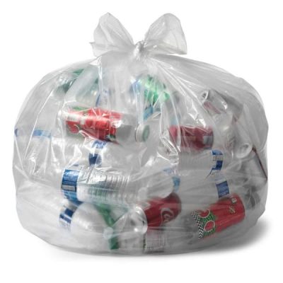 20-30 Gallon 0.59 MIL Clear Garbage Bags – 30″ x 36″ – Pack of 250 – For Contractor, Janitorial, & Industrial