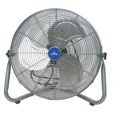 20 in. 3 Speeds Super Turbo High Velocity Floor Fan 7500 CFM, 225-Watt, Silver