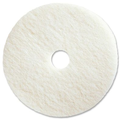 20 in. White Polishing Floor Pad (5 per Carton)