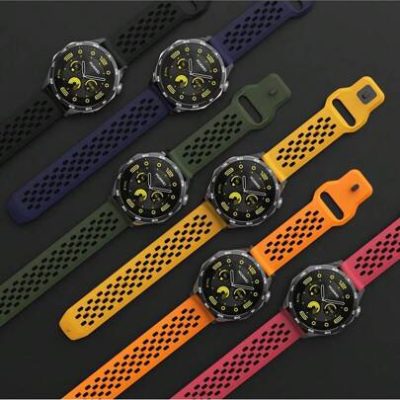 22mm Silicone Watch Band For Samsung Galaxy Watch 3 45mm/For Amazfit GTR 4 Pro 2e/For Huawei GT 2 3 4 46mm Watchbands