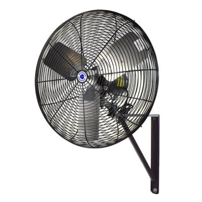 24 in. Black Oscillating Wall Mounted Fan