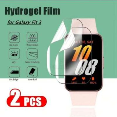 2PCS Hydrogel Film For Samsung Galaxy Band Fit 3 Smartband Watch Soft Protective Films Not Glass