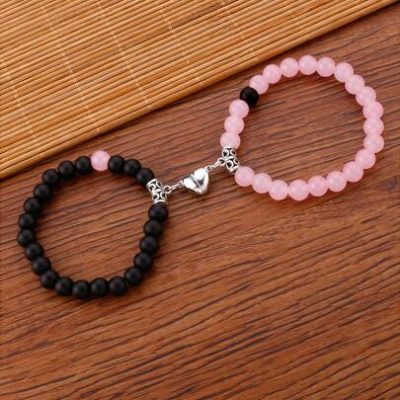 2pcs Magnetic Beaded Bracelet