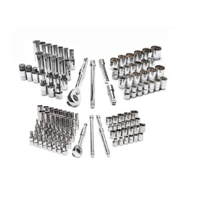 3/8 in. and 1/2 in. Drive SAE/Metric, Shallow and Deep, Mechanics Tool Set (122-Piece)