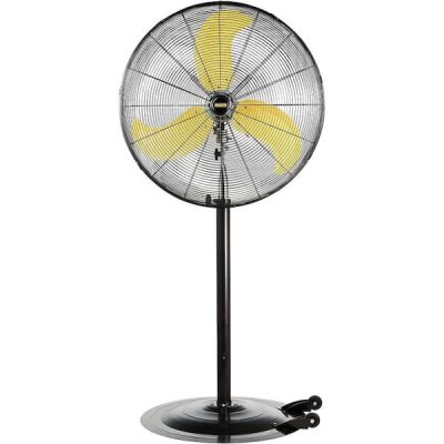 30 in. Heavy Duty High Velocity Pedestal Oscillating Fan with Powerful 1/3 HP Motor, Commercial or Industrial Fan