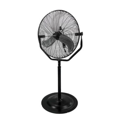 30 in. Oscillating Pedestal Fan with Adjustable Height in Gray