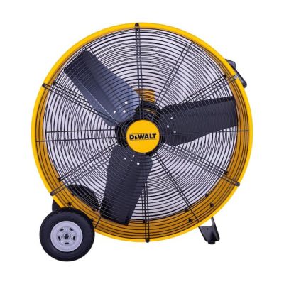 30 in. Yellow 3 Speed Drum Fan