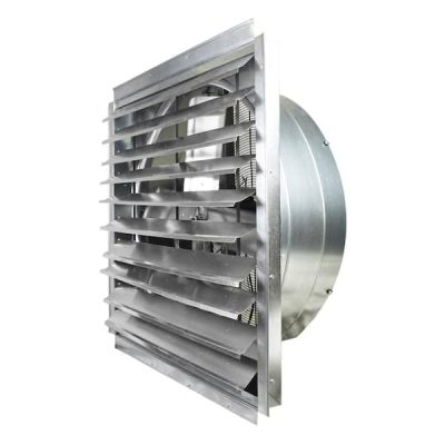 36 in. Heavy Duty Exhaust Fan with Automatic Shutter in Mill