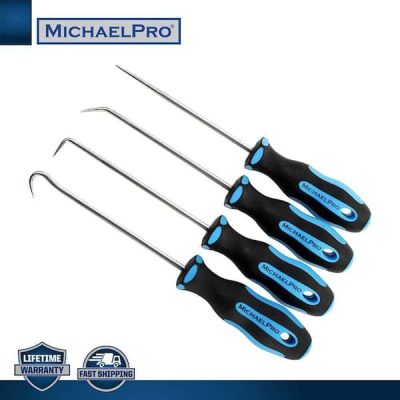 4-Piece Precision Mini Pick and Hook Mechanics Tool Set