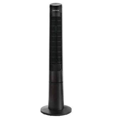 40 in. 3 Speed Remote Control Oscillating Tower Fan in Black