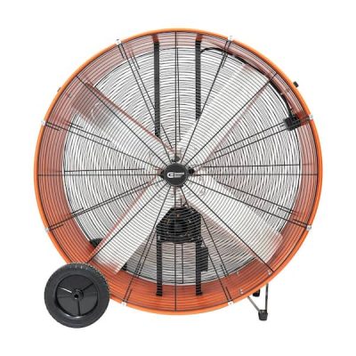 42 in. 2-Speed Heavy-Duty Drum Fan in Orange