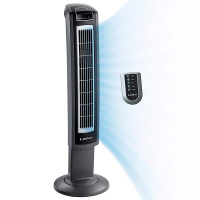 42 in. Electronic Oscillating 3-Speed Tower Fan with Remote Control and Fresh-Air Ionizer