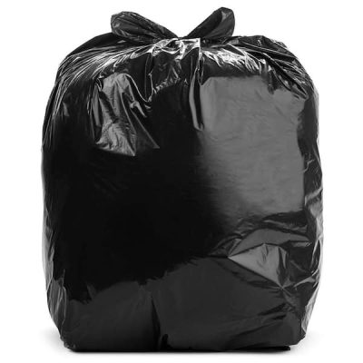 43 in. x 47 in. 56 Gal. Black Trash Bags (Pack of 100) 2 mil (eq) for Industrial and Janitorial