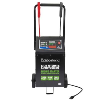 6 ft. 12-Volt Automatic Battery Charger, Wheeled with 40 Amp Boost Charge and 200 Amp Engine Jump Start