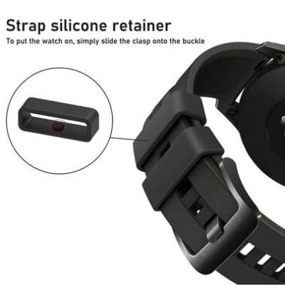 6 Pcs Watch Band Loops Silicone Watch Strap Holder Loop Watch Strap Loops Watch Strap Keeper Silicone Replacement Watch Band Loop For Smart Sport…