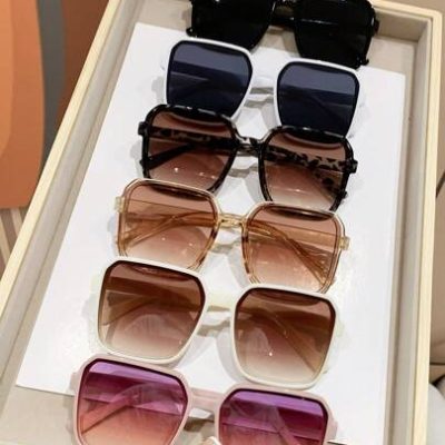 6pcs/set Women’s Square Plastic Decorative Fashion Sunglasses