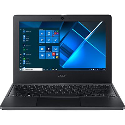 Acer TravelMate B3 Laptop, 11.6″ Screen, Intel® Celeron N4020, 4GB Memory, 64GB Flash Drive, Shale Black, Windows® 10 Pro Education