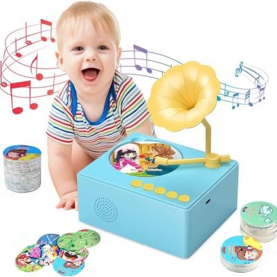 Alessia Cara Children Phonograph Children-Music Player, Tactile Interactive Children’s Toys, 96 Stories, Music Records, Suitable for 3 Years Old…