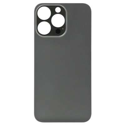 (Big Hole) Glass Back Cover for iPhone 13 Pro Max (No Logo) (Graphite)