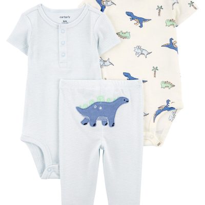 Blue Baby 3-Piece Dinosaur Little Outfit Set | carters.com