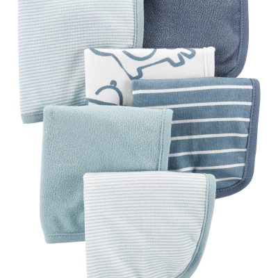 Blue Baby 6-Pack Wash Cloths | carters.com