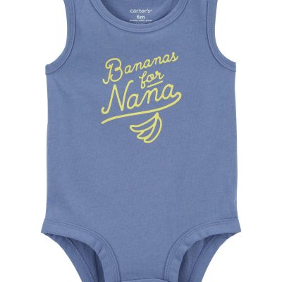 Blue Baby Bananas For Nana Sleeveless Bodysuit | carters.com