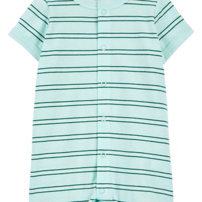 Blue Baby Striped Snap-Up Romper | carters.com