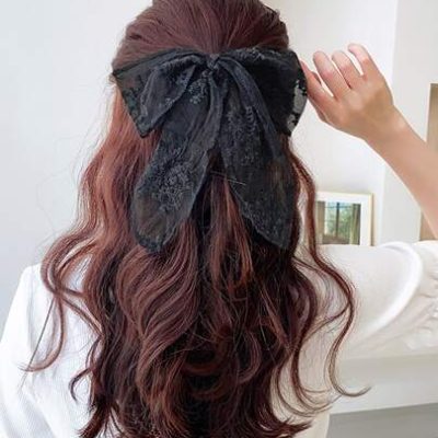 Bow Decor Scarf Hair Tie