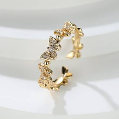 Butterfly Decor Cuff Ring