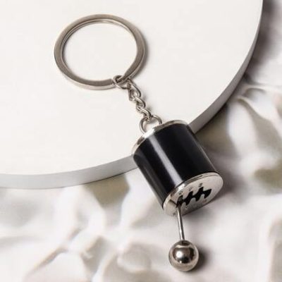 Car Gear Shift Knob Charm Keychain for gifts, wallets, school bags, backpacks, and satchels
