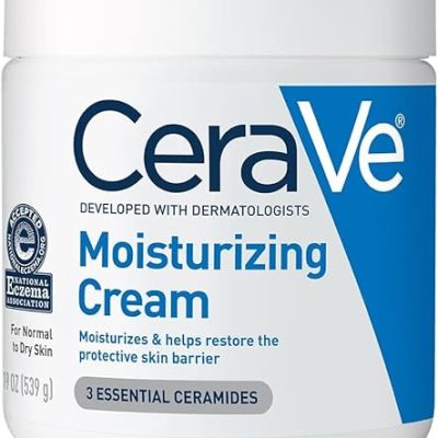 CeraVe Moisturizing Cream | Body and Face Moisturizer for Dry Skin | Body Cream with Hyaluronic Acid and Ceramides | Daily Moisturizer | Oil-Free |…