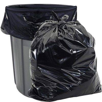 Commander 20-30 Gallon 0.59 MIL Black Garbage Bags – 30″ x 36″ – Pack of 250 – For Contractor, Janitorial, & Industrial