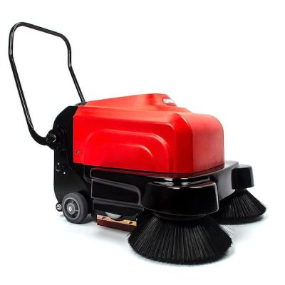 Commercial 41.3 in. W 64500 sq. ft. / h Triple Brush Walk Behind Industrial Floor Sweeper