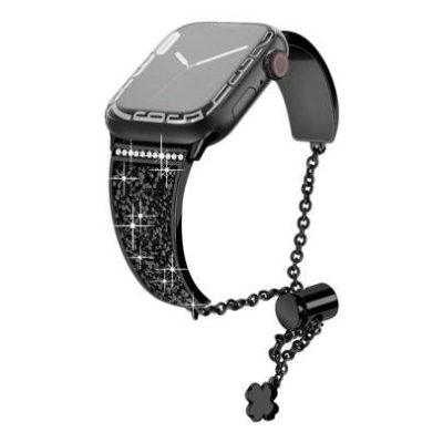 Crystal-Embellished Metal Band For Apple Watch – Available In 38/40/41mm & 42/44/45mm Sizes