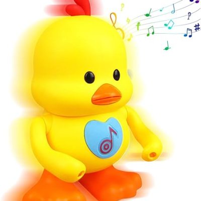 Dancing Duck, Duck Toy for 3+ Kids, Musical Dancing Duck with Light, Interactive Baby Duck Toy, 5.31×4.7×7.3 Baby Musical Toys for Toddler Boys…