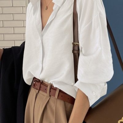 DAZY Button Up Drop Shoulder Shirt