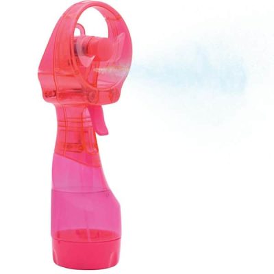 Deluxe 3.07 in. Water Misting Personal Fan Raspberry